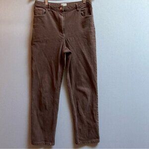 Wilfred Free Aritzia brown high rise denim jeans Sz 10